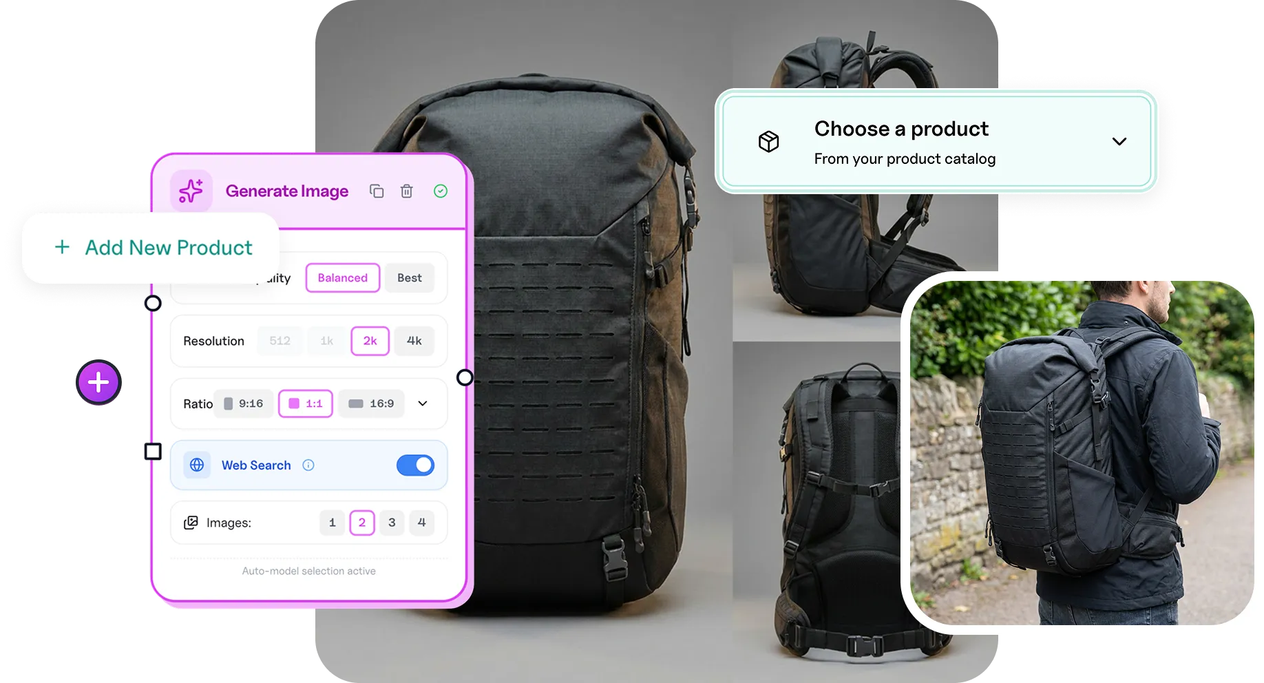 Lifestyle and listing-ready product scene generated from a catalog item